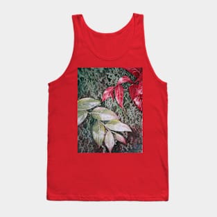 Tropical Foliage Watercolour Painting Tank Top